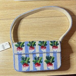 Anthropologie Fiona Beaded Radish Purse 🫜